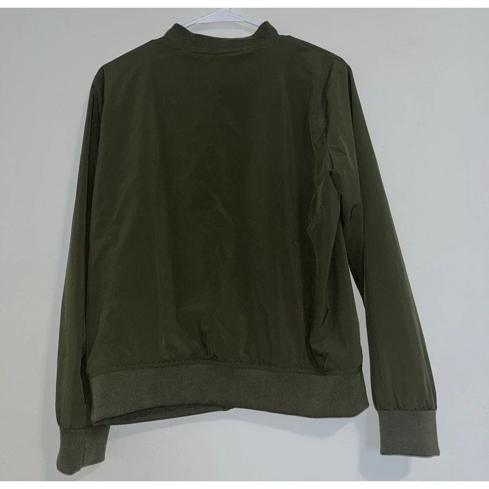 Banana Republic OLive Green Bomber Jacket Medium Item # 1687120